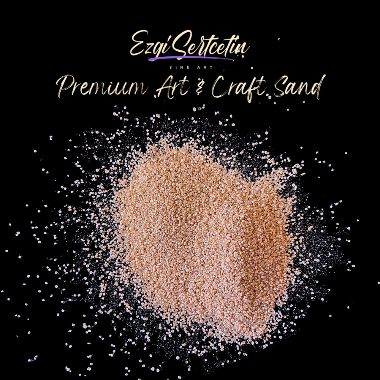 Premium Art Sand|Craft Sand|Unique Metallic-Neon Colors|Excellent Quartz Sand|10 oz|Excellent for Artwork|DIY|Sand Painting|Wedding Decoration|Vaze Filling|Ezgi Sertcetin